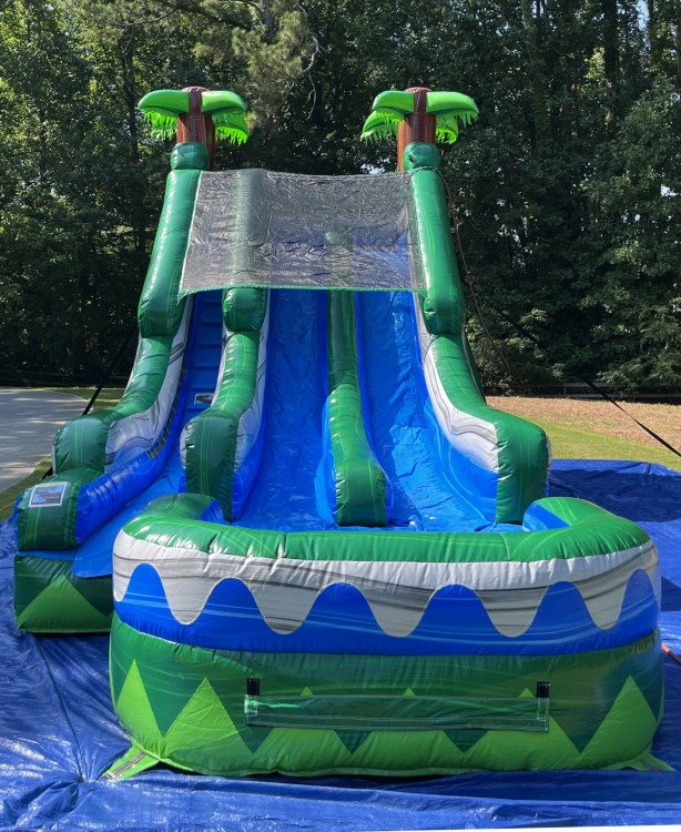 18' Dual Tropic Water Slide